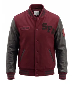 Maroon Varisty Mens Jacket