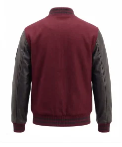 Alternative view of Maroon Varisty Mens Jacket