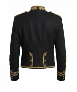 Alternative view of Mens MJ Black Braided Military Hussar Jacket
