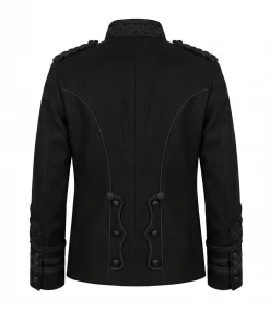 Alternative view of Mens MJ Black Braided Military Hussar Jacket