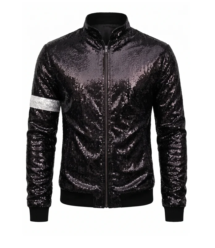 Black Sequin Jacket – Michael Jackson Billie Jean Costume