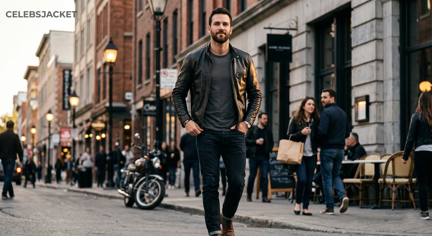 Learn the reasons behind the effects of wearing a leather jacket on the psychology and confidence levels of men.