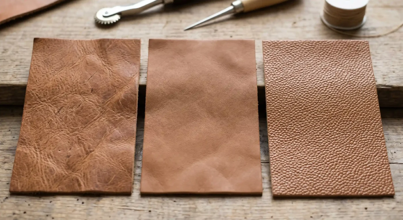 Full grain, top grain, or corrected grain – which Lambskin leather is the best for you? Expert guide on quality, durability, patina, and how to choose one.