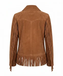 Alternative view of Womens Suede Fringe Vintage Cowboys Jacket