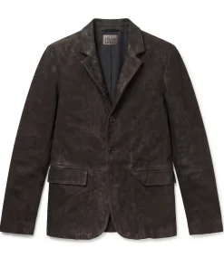 Mens Vintage Suede Leather Jacket