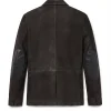Mens Vintage Suede Leather Jacket - Image 2