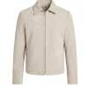 Mens Suede Leather Jacket – Shirt Style Collar