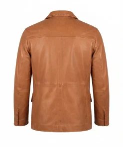 Alternative view of Mens Adam Tan Genuine Leather Blazer Jacket