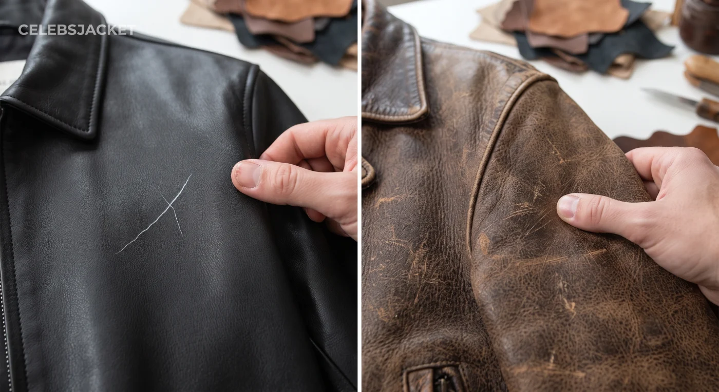 Learn how to repair scratches on lambskin leather jackets, discover what actually works, and see why cowhide jackets naturally hide scratches over time.
