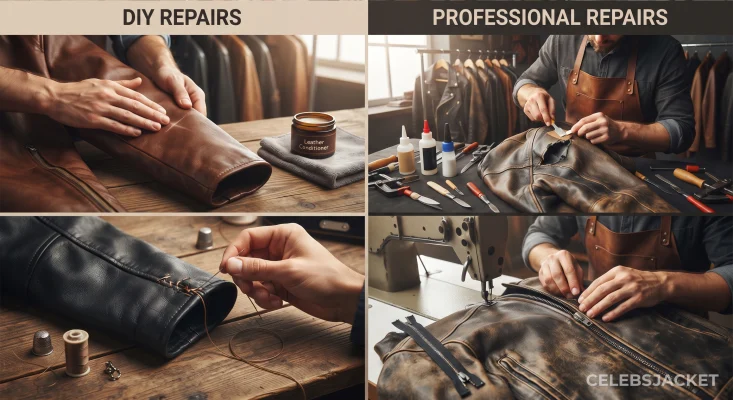 Discover which leather jacket repairs you can handle at home and when to trust a professional. Learn to fix scratches, tears, zippers, lining, and more.