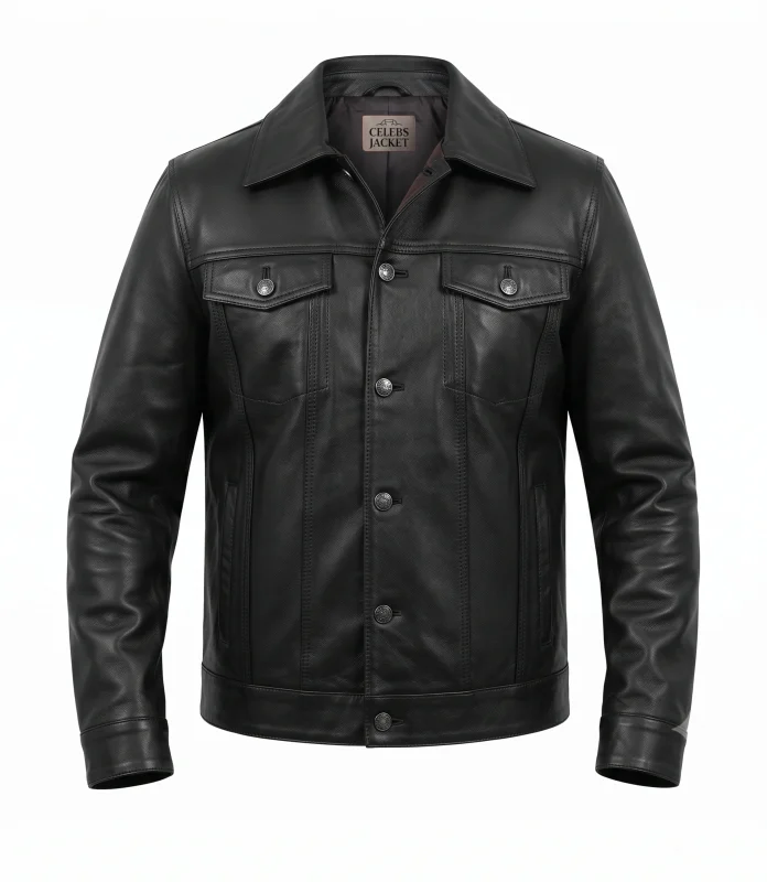 Scully Men's Leather Trucker Jacket