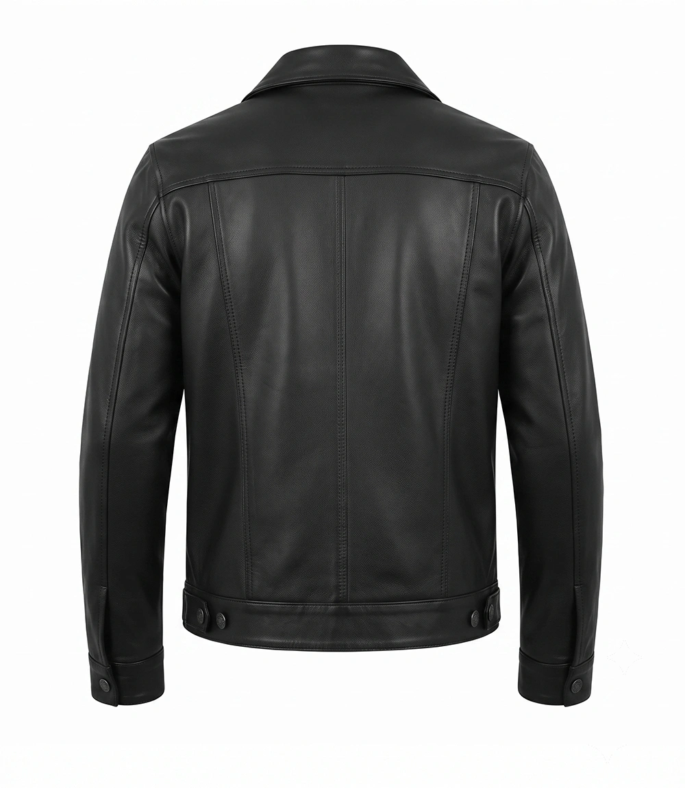 Scully Men's Leather Trucker Jacket - Image 2