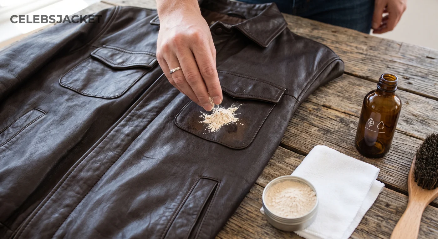 Learn how to remove oil and grease stains from your leather jacket using safe, proven methods. Protect cowhide and lambskin leather without causing damage.