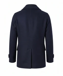 Alternative view of Mens Navy Blue Wool Peacoat Jacket