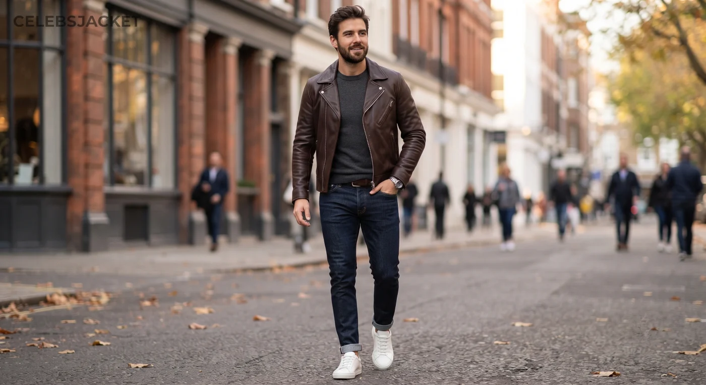 It's not about having many jackets; it's about wearing a single jacket in different ways based on where you're going. Know What Kind of Leather Jacket You Have On Every leather jacket does not send the same signal. The biker jacket is automatically going to be rebellious and tough, while the café racer is going to be more subtle and classic. The bomber jacket is typically going to be more relaxed, whereas the leather blazer is a good option for smart casual occasions. Making every jacket fit every outfit will not always go well. In most cases: • The biker jacket will go better with jeans and boots. • The café racer looks good with minimalistic outfits. • The bomber jacket will go better with casual clothing. • The leather blazer goes with chinos and dress shoes. Layering without Bulking Up Layering is one of the simplest methods you can use to make your looks more interesting, particularly during fall and winter. A thin hoodie will give you that laid-back street wear style, while a fine knitted sweater will have an elegant feel. Flannel shirts, henleys, and Oxford shirts go well with leather jackets since they create texture but not excess bulk. Some reliable layering garments include: • Crew neck sweatshirts • Hoodies • Henleys • Oxford shirts • Flannel shirts The only thing to keep in mind is to avoid bulky layers that will ruin the silhouette of the jacket. Use the Right Colors Color pairing shouldn’t complicate things too much. Black leather jackets match easily with white, gray, navy blue, olive green, and charcoal colors, thus being among the most versatile garments in your collection. The brown ones look best when teamed with cream, beige, dark denim, forest green, and other natural shades. Instead of using numerous bright colors, use fewer colors but with various textures, such as jeans, knits, leather, etc. Choose the Right Shoes to End the Look Your choice of shoes can make or break the whole look. With white sneakers, you'll stay light, and Chelsea boots will give your look an edge. Combat boots go really well with biker jackets, and loafers could be perfect for matching leather blazers on a smart-casual occasion. If you’re trying to create a universal collection, consider buying the following types of footwear: • White sneakers • Chelsea boots • Combat boots • Brown loafers A minor footwear change may make more difference than purchasing yet another jacket. How the Details Make All the Difference when it comes to Good Style Vs. Great Style The most stylish men aren’t typically wearing the highest priced outfits—they’re putting a lot of thought into their styling details. It matters if you invest in a nice leather belt, wear a good watch, have on some well-fitting jeans, and have some good shoes on. And even something like making sure your leather jacket is clean and conditioned is going to make a big difference. After all, confidence comes when you wear clothing that fits and suits you and reflects your personality, not when you wear all the latest fashions. The Most Common Styling Mistakes That Men Make Leather jackets are naturally bold pieces, so they don’t need much additional help. Things to avoid: • Wearing an oversized leather jacket. • Wearing bulky layers under it. • Combining lots of bright or graphic colors. • Wearing dirty shoes with an otherwise put-together outfit. • Wearing ill-fitting pieces just because they’re fashionable. FAQs What is the simplest way for men to style a leather jacket? Start with a simple T-shirt, dark jeans, and white sneakers. It is an eternal combination that will go well with any casual event. Can men wear leather jackets with formal clothing? Leather jackets should be worn with smart-casual attire, not with formal suits. Leather jacket-blazers may be used in some business-casual attire. What color of a leather jacket will be the most universal? Black will always be a more versatile choice. For a vintage-style look and warm weather, brown leather jacket will be perfect. Are leather jackets fashionable nowadays for men? Yes. Good quality leather jacket will always remain one of the most timeless menswear items. Final Words Asking how to style men's leather jackets does not mean that you should follow strict fashion guidelines. You need to choose the right fit, use classic basics, and wear the jacket in your own unique manner. Having only one good-quality leather jacket and several basic clothes items will help you build the look for any occasions from weekend casuals to smart-casual events. Choose simplicity, buy less but better, and add your personal confidence to each of the looks.