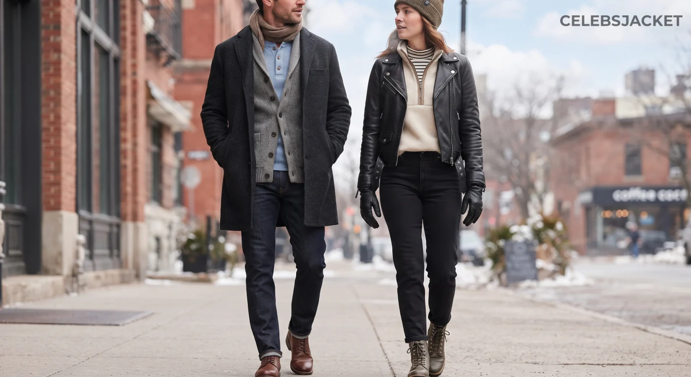 How to Layer Jackets in Winter: Leather, Wool, Fleece