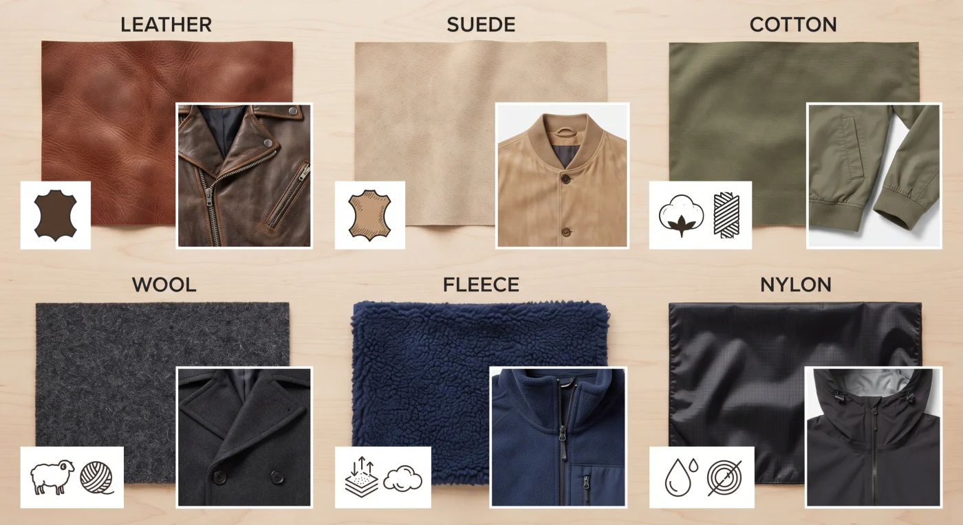 Jacket Materials Guide: Leather, Wool, Cotton, Nylon