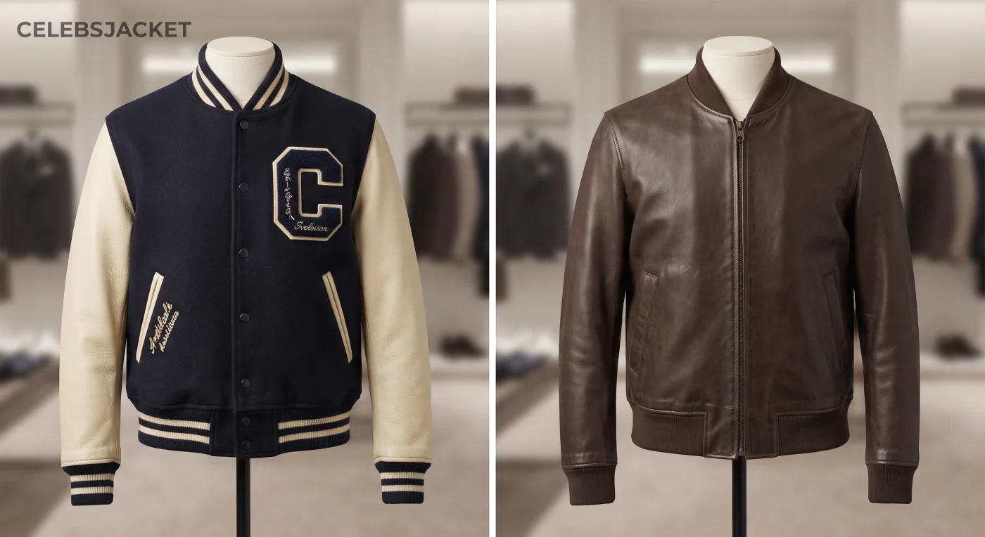 Varsity Jacket vs Bomber Jacket: Key Differences